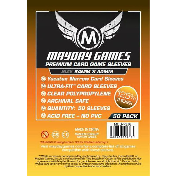 Premium Card Game Sleeves (54x80mm, 50 Sleeves)