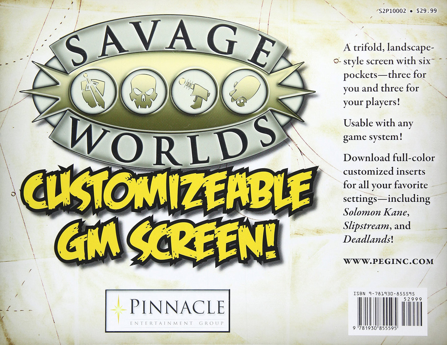 Savage Worlds: Customizable GM Screen