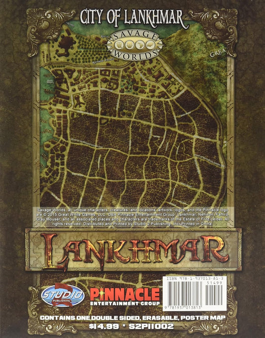 Savage Worlds: Lankhmar - City of Lankhmar/World of Nehwon Map