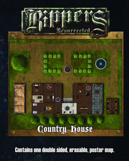 Savage Worlds: Rippers Resurrected - Country House/Castle Courtyard Map