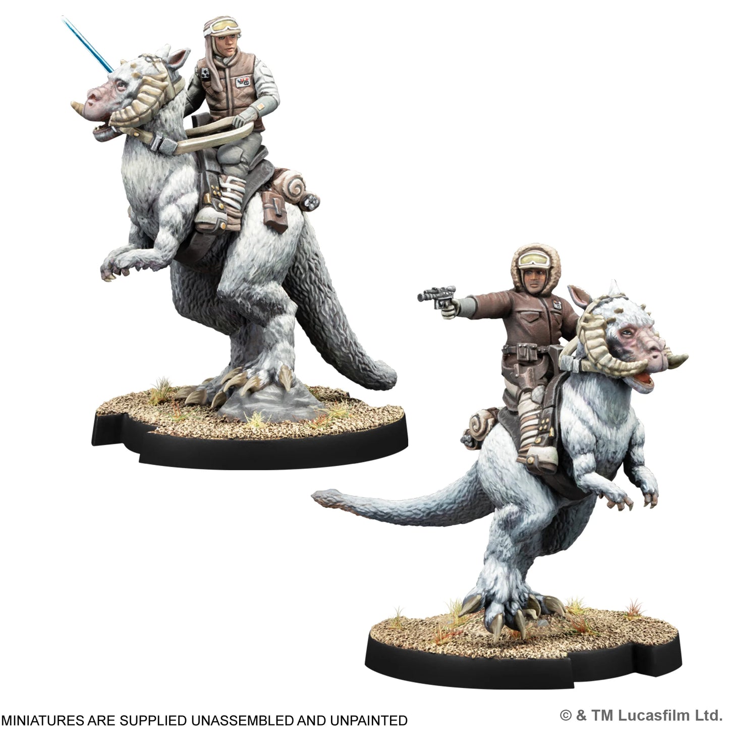 Star Wars: Legion - Captain Solo & Commander Skywalker on Tauntauns