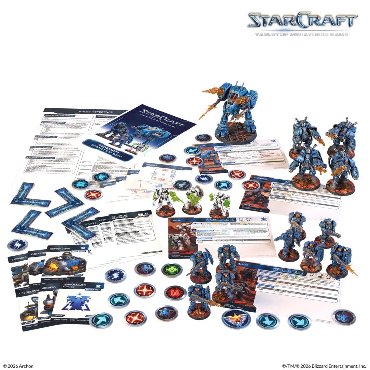 Starcraft: Tabletop Miniatures Game - Terran Starter Set