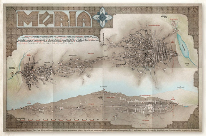 The Lord of the Rings Roleplaying Game: Moria Cloth Map