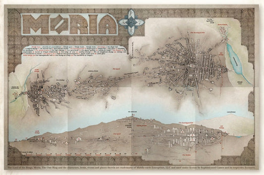The Lord of the Rings Roleplaying Game: Moria Cloth Map