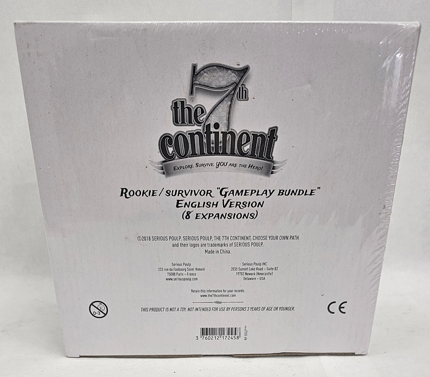 The 7th Continent: What Goes Up, Must Come Down + Rookie/Survivor Gameplay Bundle + Replacement Cards Box