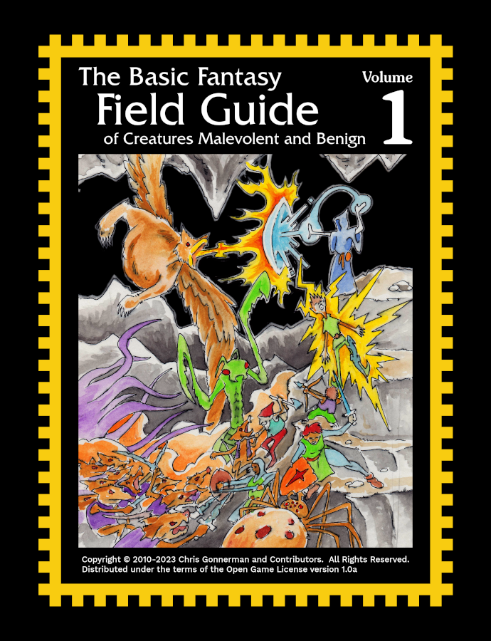 The Basic Fantasy Field Guide (Volume 1) of Creatures Malevolent and Benign