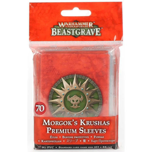 Warhammer Underworlds: Beastgrave - Morgok's Krushas Premium Sleeves