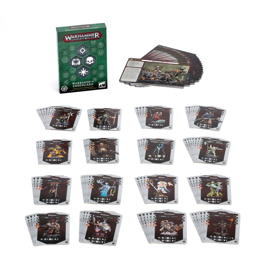 Warhammer Underworlds: Warbands of Embergard - Cards for 16 Warbands