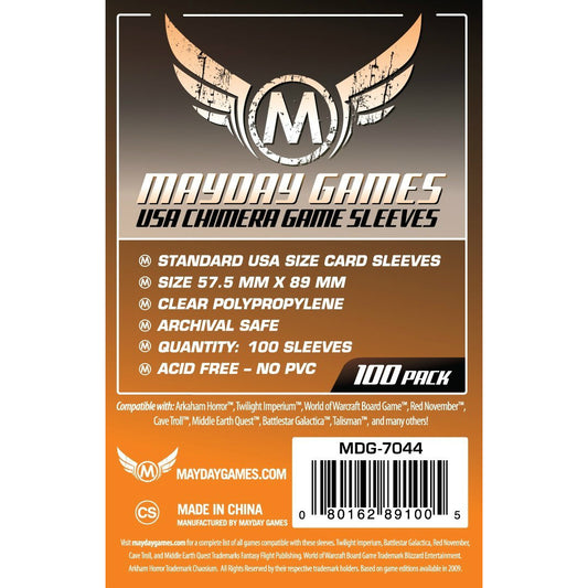 USA Chimera Game Sleeves (57.5x89mm, 100 Sleeves)