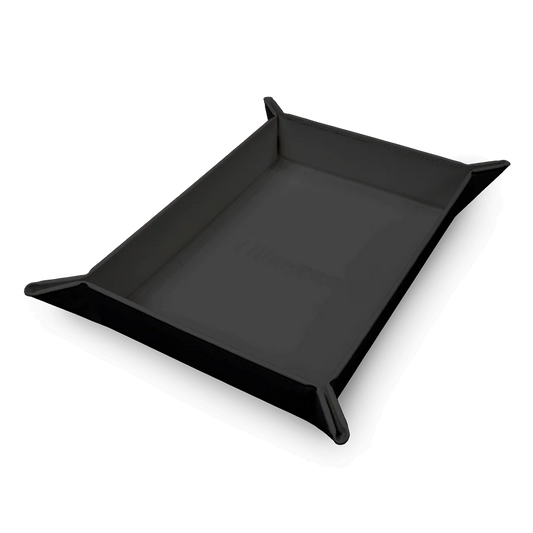 Vivid Black Magnetic Foldable Dice Tray