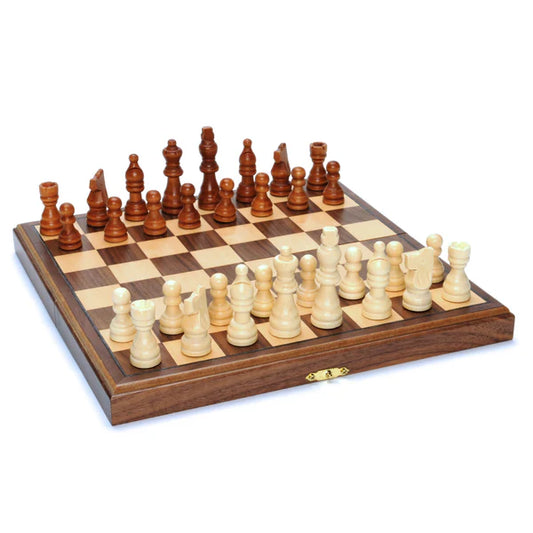 Folding Chess Set (11 1/2" Walnut Board)
