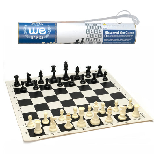 Chess Set: Rollup 17" Vinyl with Handle