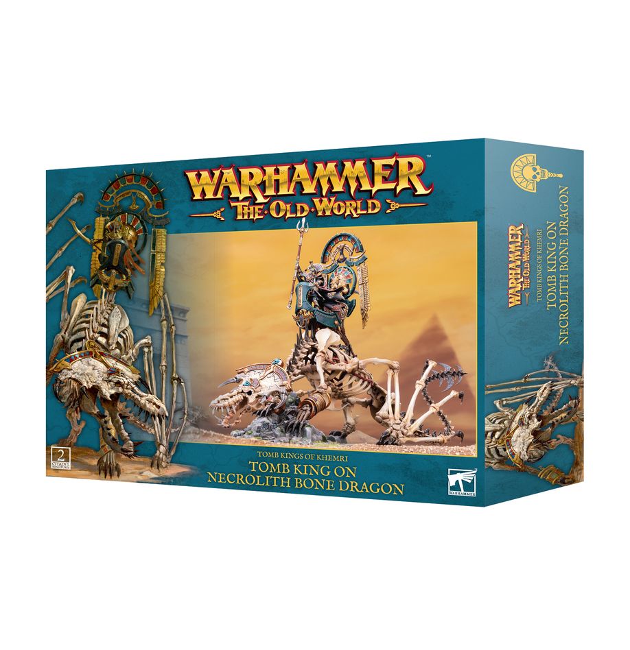 Warhammer: The Old World - Tomb Kings of Khemri: Tomb King on Necrolith Bone Dragon