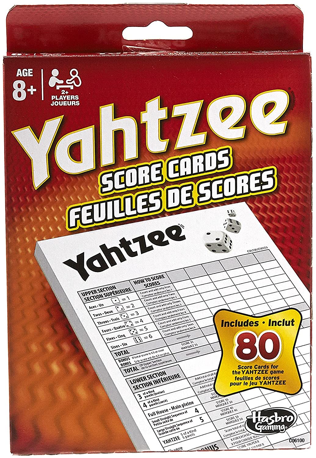 Yahtzee Score Cards