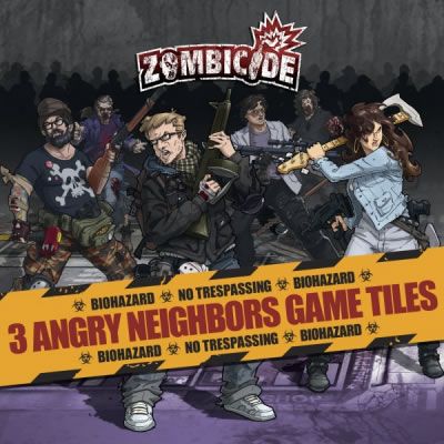 Zombicide: 3 Angry Neighbors Game Tiles