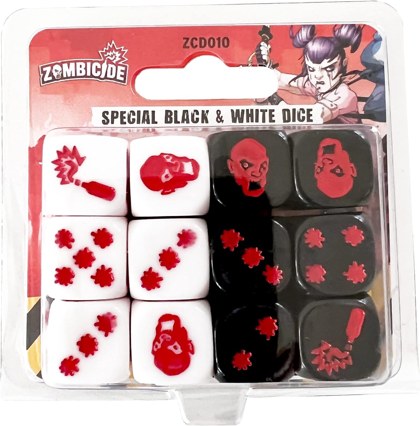 Zombicide Special Black & White Dice